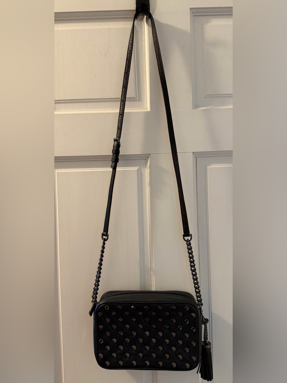 Michael Kors Black Studded Crossbody Bag